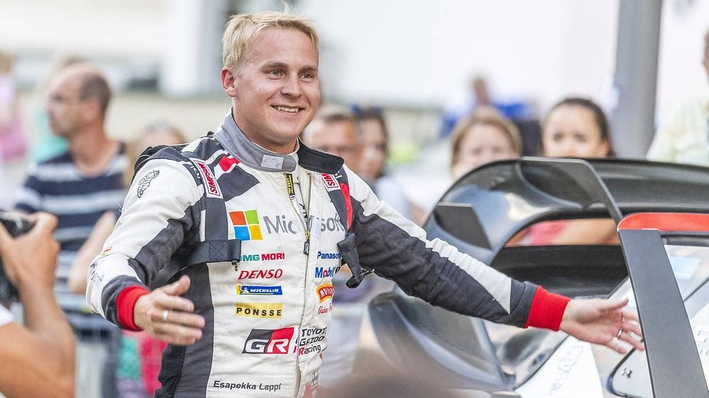 Esapekka Lappi Suomen MM-rallissa kesällä.