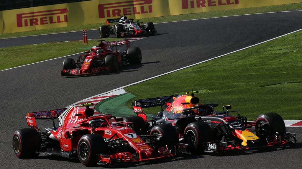 Kimi Räikkönen ja Max Verstappen