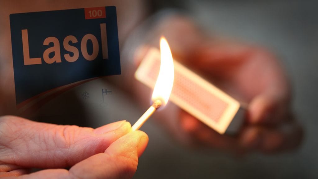 Nainen oli ostanut Lasol-nestettä palon sytyttämistä varten.