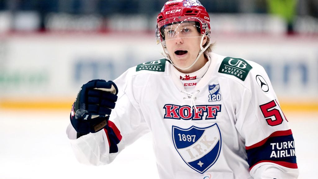 Lauri Kulmala teki Liiga-uran avausmaalinsa Raumalla.