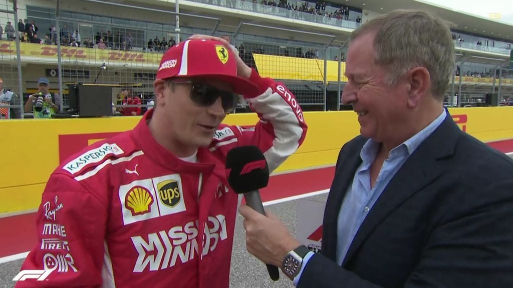 Kimi Räikkönen lähtee USA:n GP:hen toisesta ruudusta.