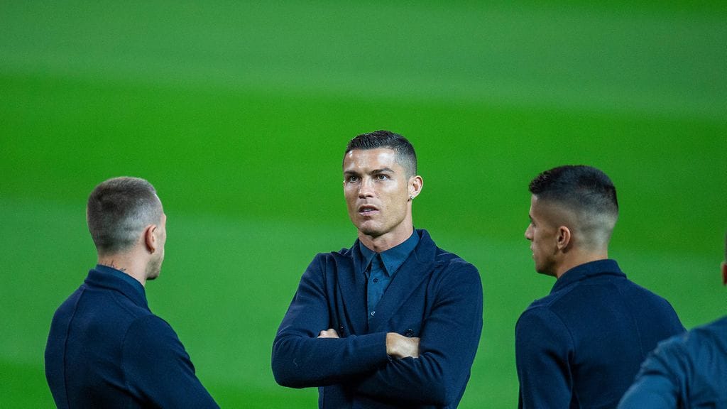 Cristiano Ronaldo otti vanhan kotinurmen haltuun maanantaina.