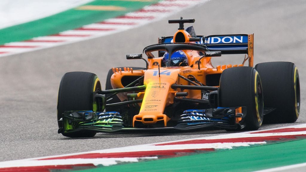 Fernando Alonso Yhdysvaltain osakilpailussa.