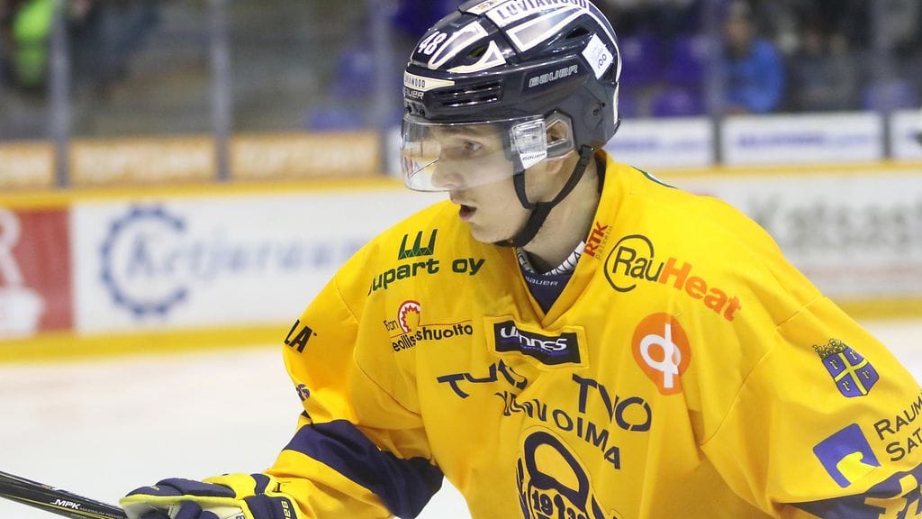 Joose Antonen pelasi kaksi edellistä kautta Rauman Lukossa. Arkistokuva.