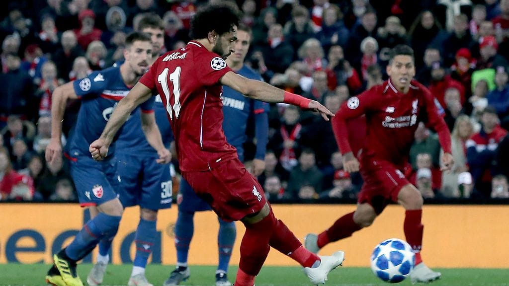 Mohamed Salah osui keskiviikkona rangaistuspotkusta.