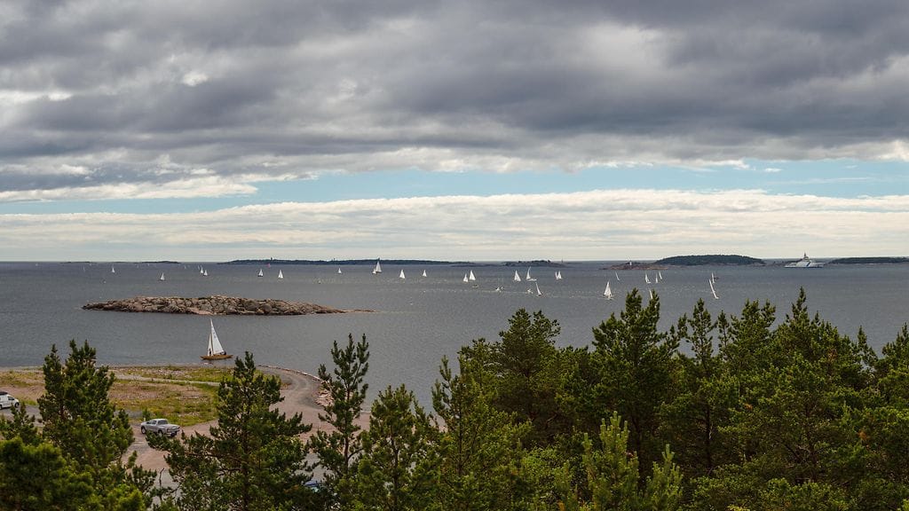 Hangon rannikon maisemaa. Arkistokuva.