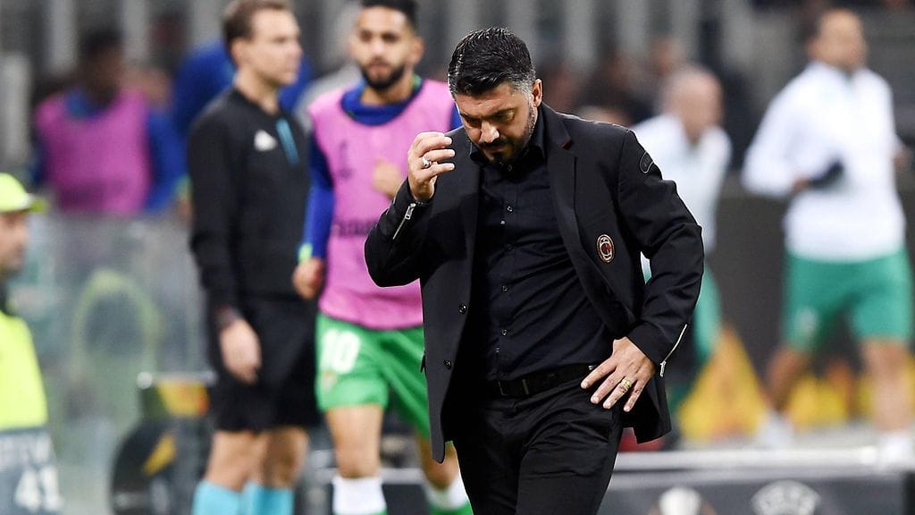 Gennaro Gattuson asema Milanissa on heikko.