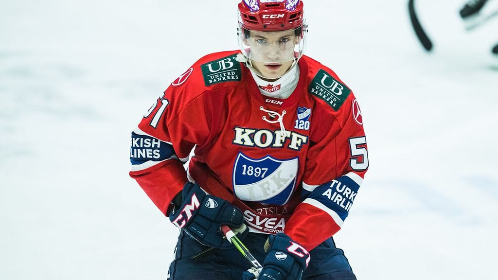 Juha Jääskä iski HIFK:n 2-0-maalin perjantain Tappara-ottelussa.