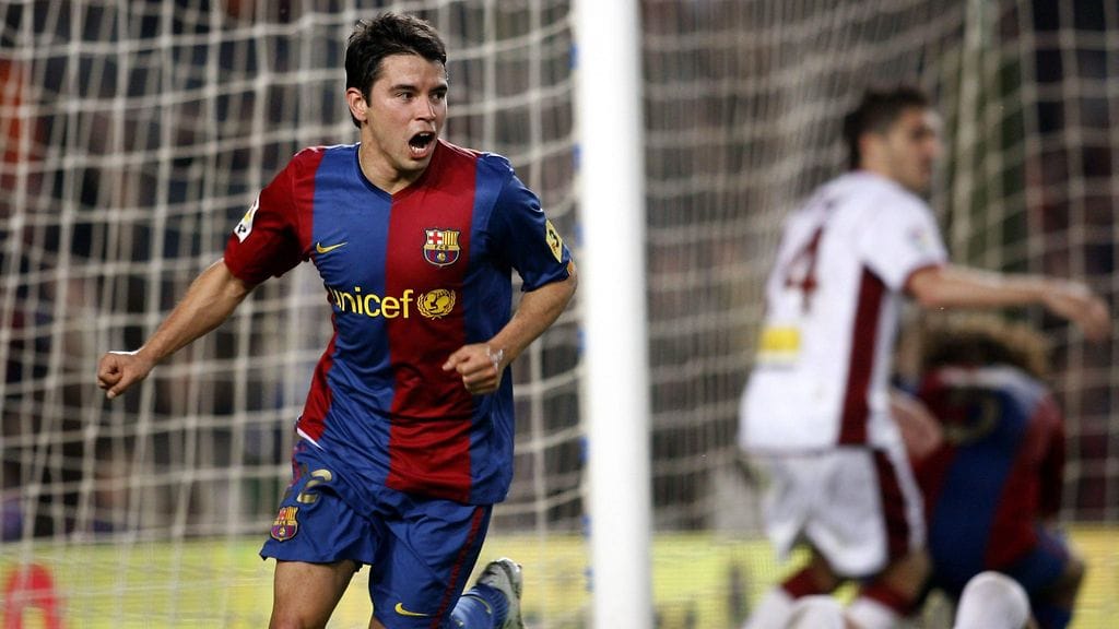 Javier Saviola edusti Barcelonaa vuosina 2001-2007.