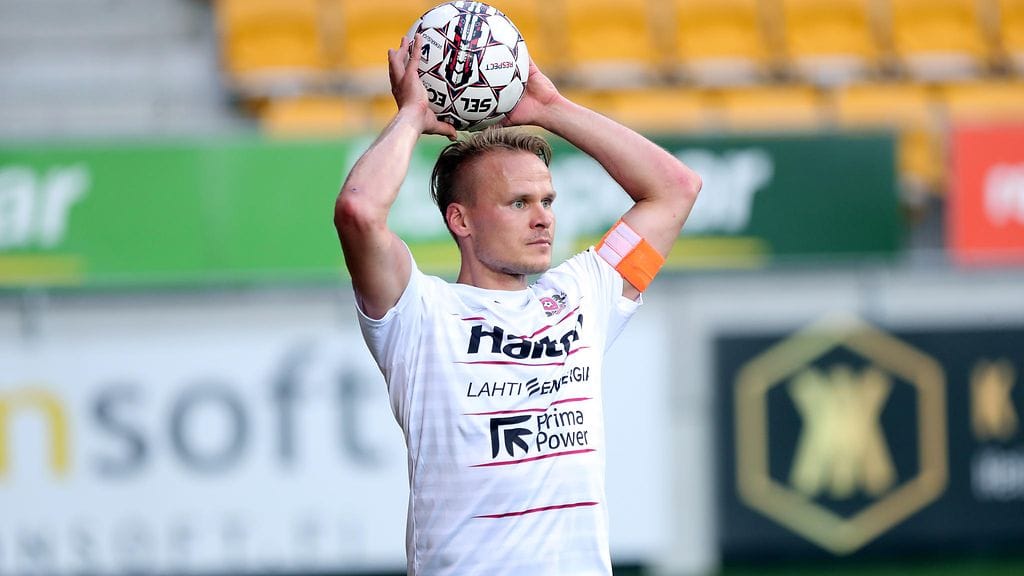 FC Lahden Mikko Hauhia on pelannut hurjat 174 Veikkausliigaottelua putkeen.