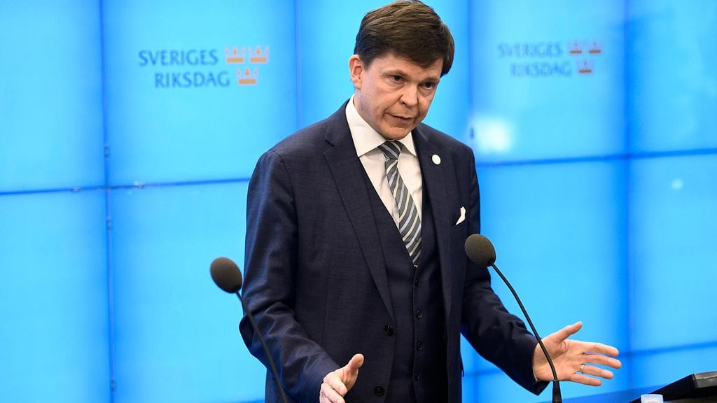 Ruotsin valtiopäivien puhemies Andreas Norlen