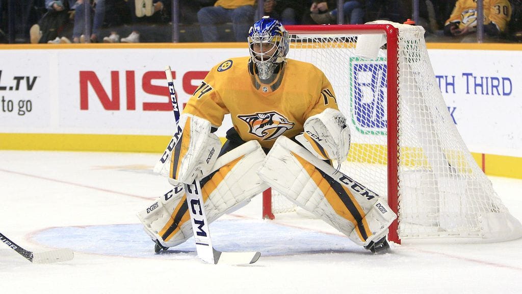Juuse Saros jatkoi hyviä otteitaan NHL-kaukalossa.