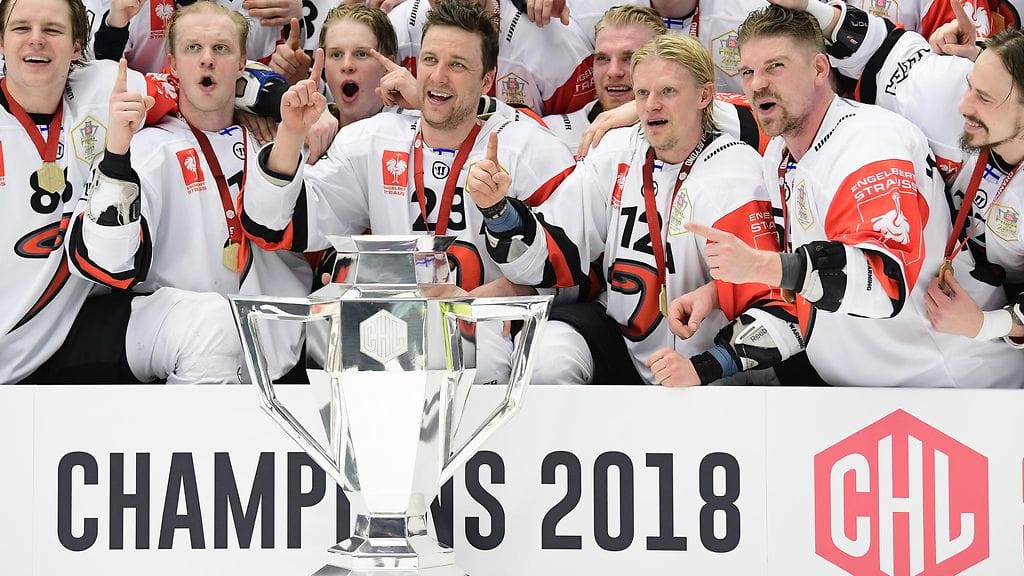JYP juhli Champions Hockey Leaguen voittoa viime kaudella.