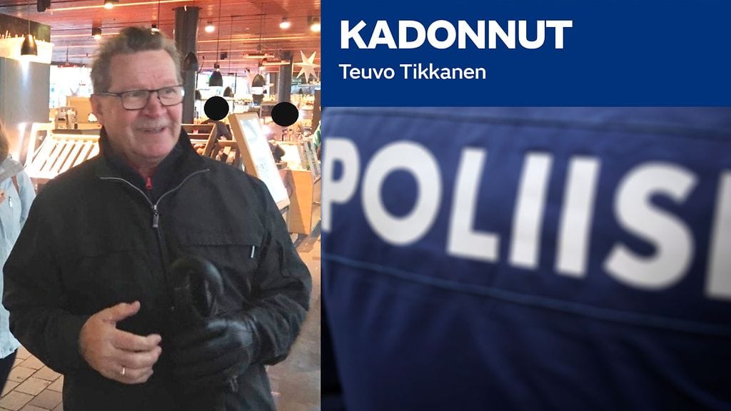 Toistaiseksi viimeinen havainto kadonneesta Teuvo Kalervo Tikkasesta on toissapäivältä, eli torstailta. Tuolloin hänet nähtiin kello 9 aikaan Oulussa.