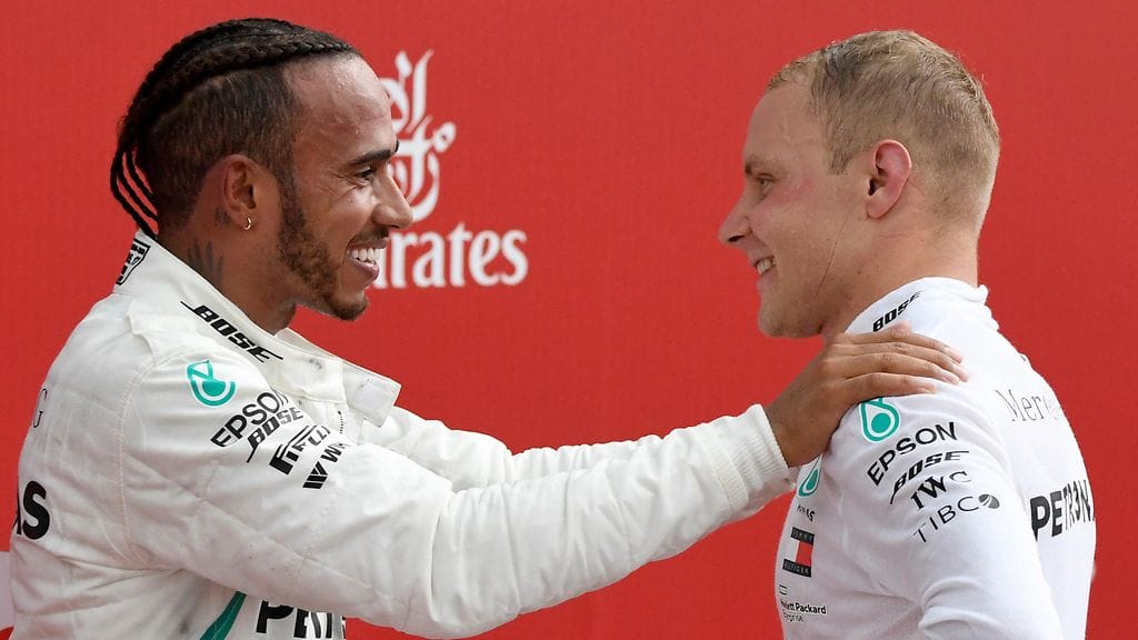 Lewis Hamilton ja Valtteri Bottas tulevat hyvin toimeen keskenään.