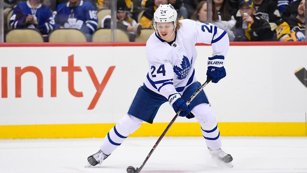 Kasperi Kapanen nakutti kaksi syöttöpistettä yön NHL-kierroksella.