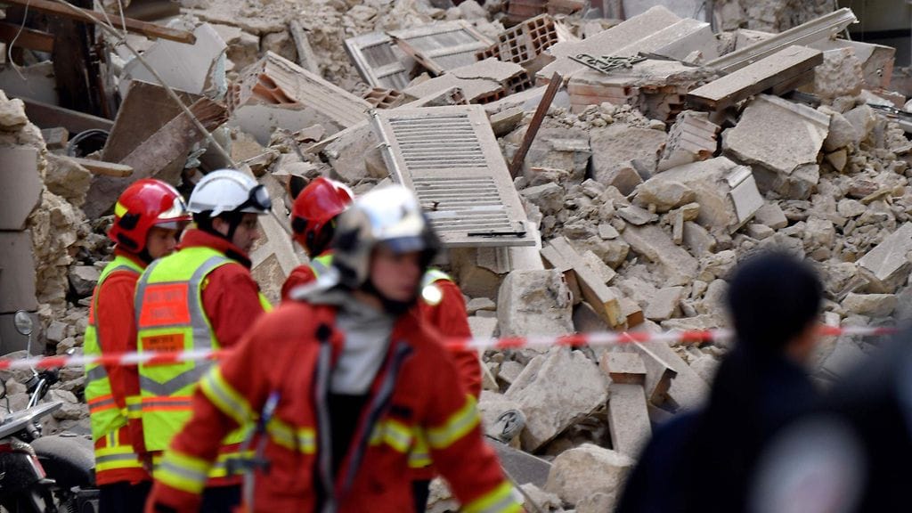 LK, Marseille, romahdus, kerrostalo, ranska