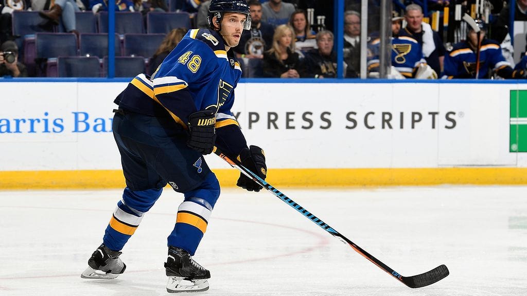 Petteri Lindbohm pelasi viimeisten neljän kauden ajan NHL-seura St. Louis Bluesin organisaatiossa.