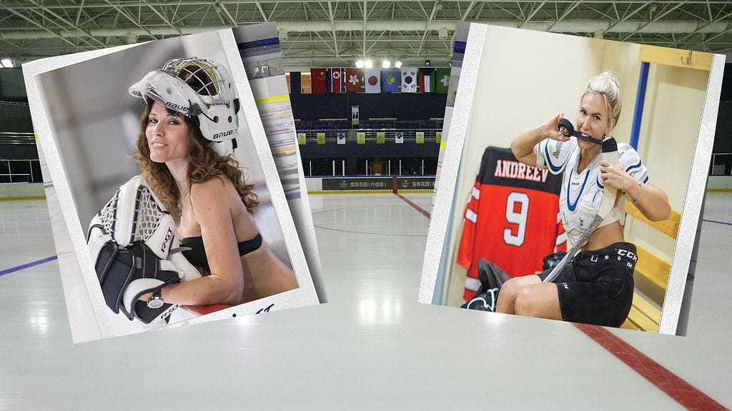 Ukrainalaisäidit repäisivät nostaakseen jääkiekon kiinnostusta maassa. Kuvakaappaukset Alina Petrovskan Instagramista.