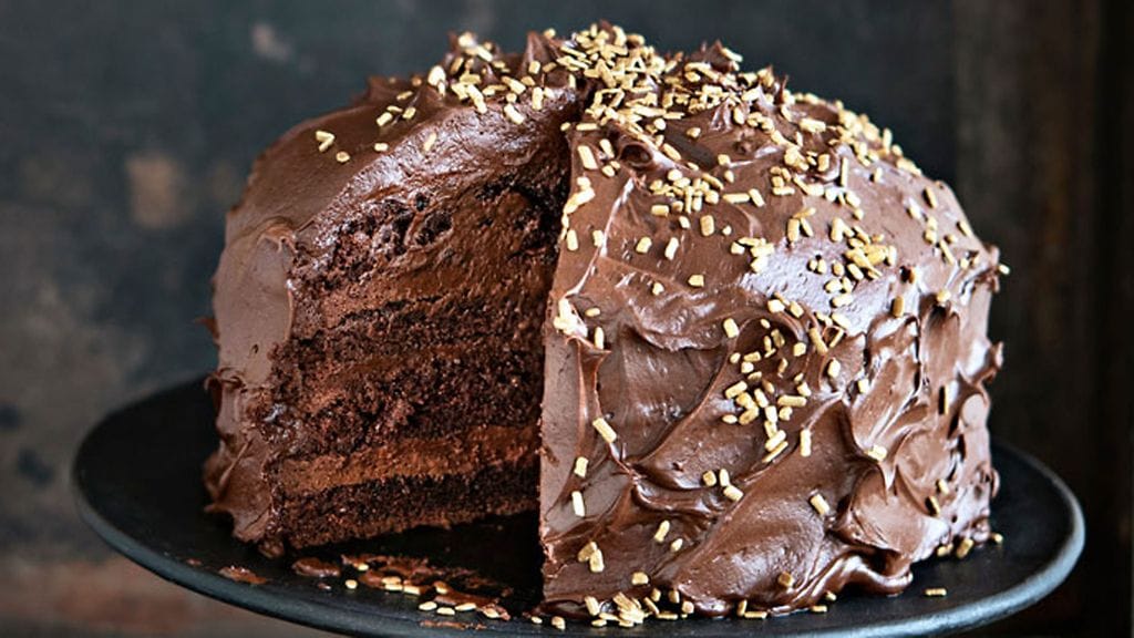 K-Ruoka trendikäs joulu suklaakakku