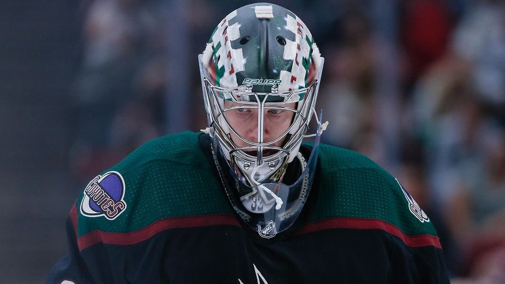 Antti Raanta loukkaantui Arizona Coyotesin harjoituksissa.