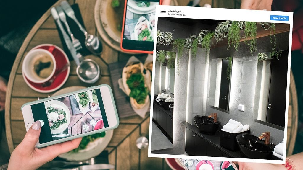 Useat ihmiset kuvaavat ruoka-annoksensa sosiaaliseen mediaan, minkä vuoksi ravintoloissa panostetaan yhä enemmän annosten ja ravintolan sisustuksen ulkonäköön.