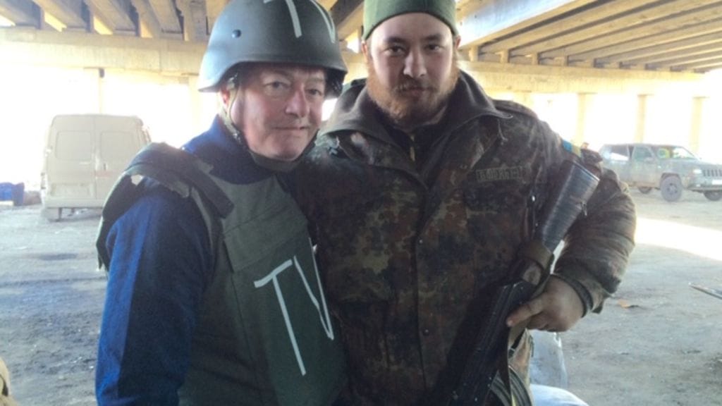 Etulinjassa lähellä Donetskin lentokenttää