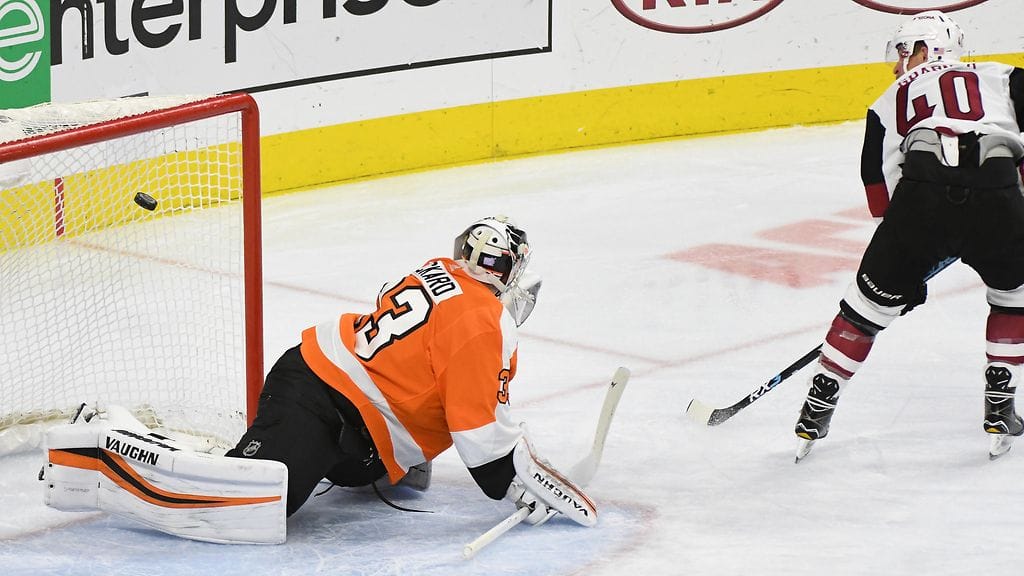 Arizona Coyotesin Michael Grabner iski historiallisen alivoimamaalin.