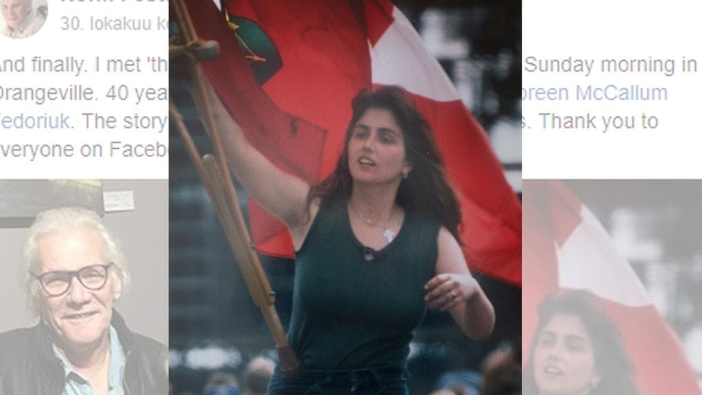 Kanadalaismiehen seinällä roikkui vuosikymmenten ajan kuva, jossa esiintyvää naista hän ei tuntenut. Mysteeri vuodelta 1978 ratkesi sosiaalisen median avulla. Kuvan lähde Facebook