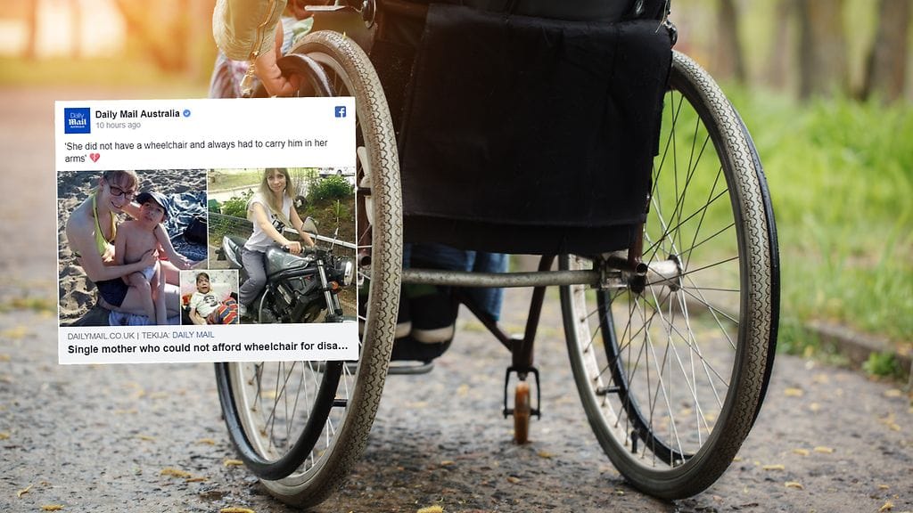 Venäläisyksinhuoltajalla ei ollut varaa CP-vammaisen lapsensa pyörätuoliin.