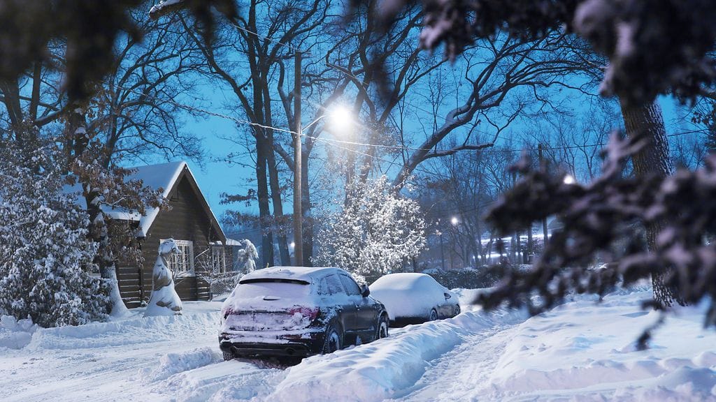 Talvisäätä Torontossa. Kuvituskuva.