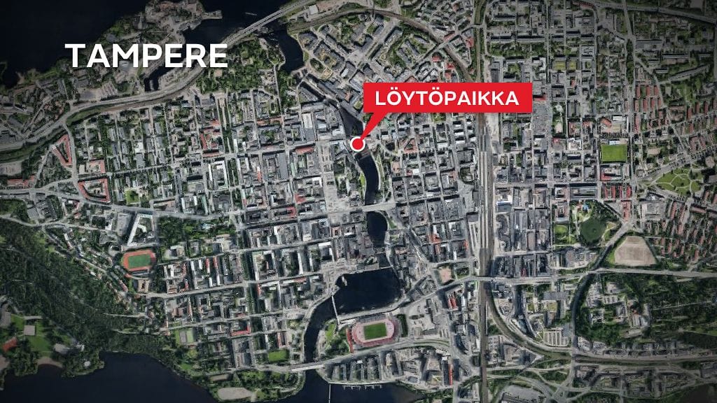 Tampereella löytyi tänään naisen ruumis Tammerkoskesta puolen päivän aikaan.