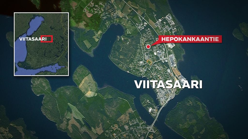 Palossa tuhoutunut omakotitalo sijaitsi Viitasaaren keskustassa.