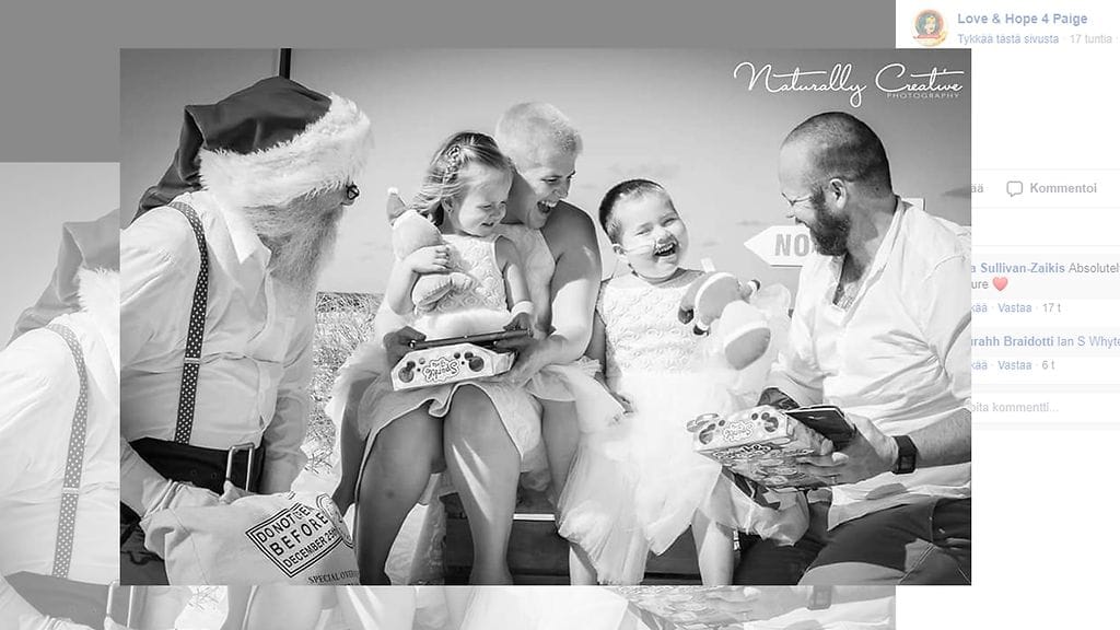 Äitinsä kukkaistyttönä tunnetuksi tullut Paige on kuollut. Tyttö menehtyi vain kolme päivää ennen kuusivuotissyntymäpäiväänsä. Kuvan lähde Facebook