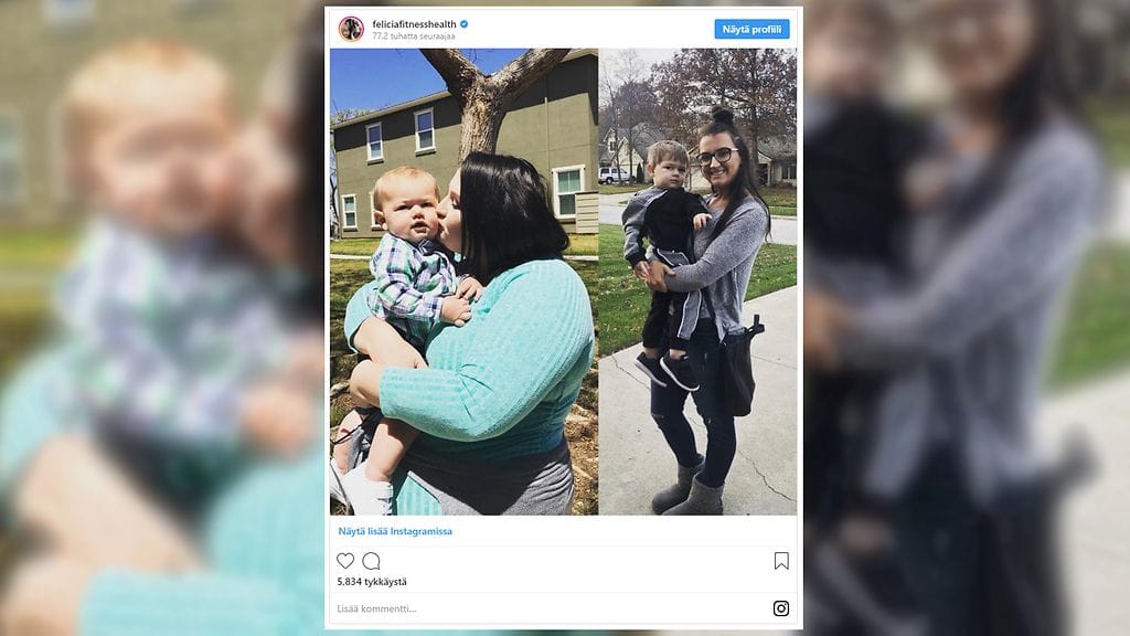 Felicia Keathley on jakanut kuvia painonpudotusprosesistaan sosiaaliseen mediaan kannustaakseen muita.