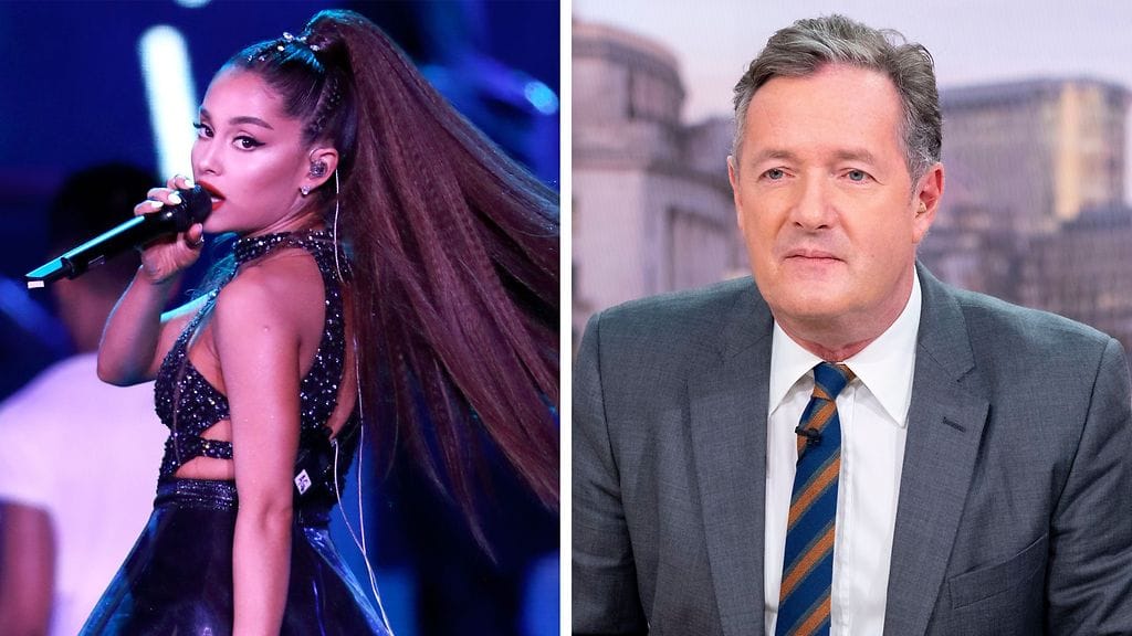 Ariana Grande ja Piers Morgan olivat nupit vastakkain Twitterissä.