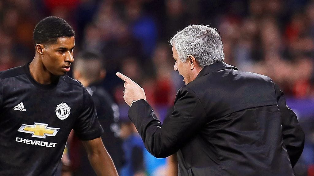 Marcus Rashford & Jose Mourinho