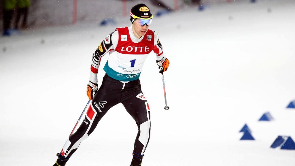 Mario Seidl piti mäen jälkeisen kärkipaikkansa yhdistetyn kisassa Rukassa. Arkistokuva.