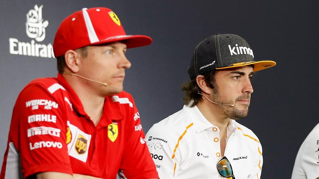 Kimi Räikkönen ja Fernando Alonso