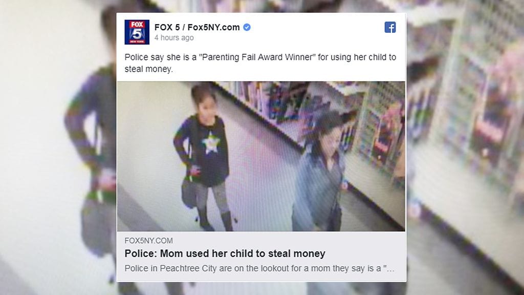 Äiti opetti lapselleen varastelun vähemmän jaloa taitoa.