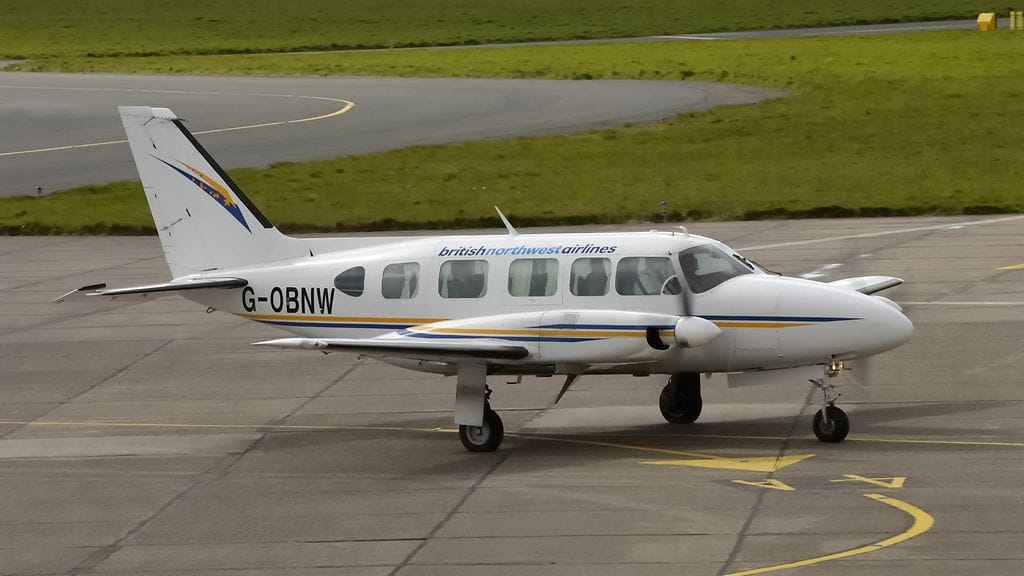 Rahtikone oli malliltaan kuvan mukainen Piper PA-31. Kuvan kone ei liity tapaukseen.