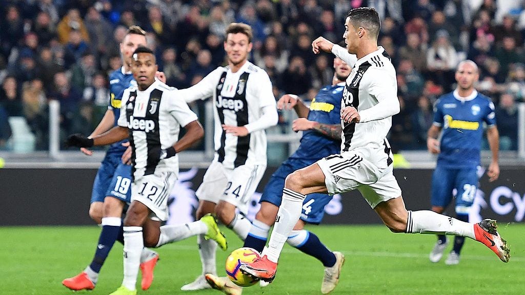 Cristiano Ronaldon taso nousee pelien koventuessa.