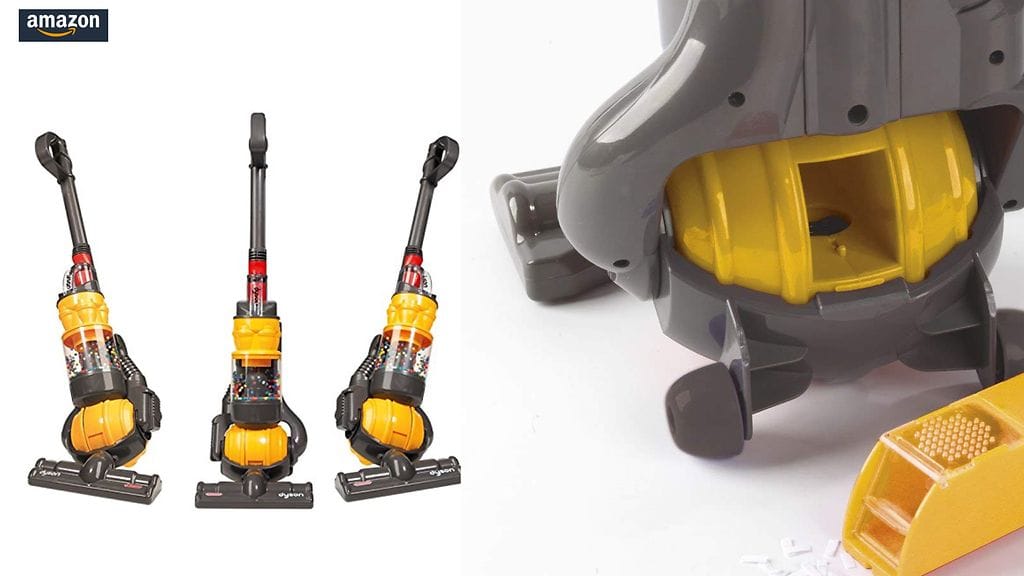 Valmistaja on julkaissut ”oikeaa Dysonin imuria” muistuttavan leikki-imurin, joka oikeasti toimii. Kuvien lähde Amazon