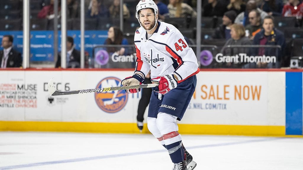 Washington Capitalsin kohuhyökkääjä Tom Wilson täräytti jälleen varsin kyseenalaisen taklauksen.