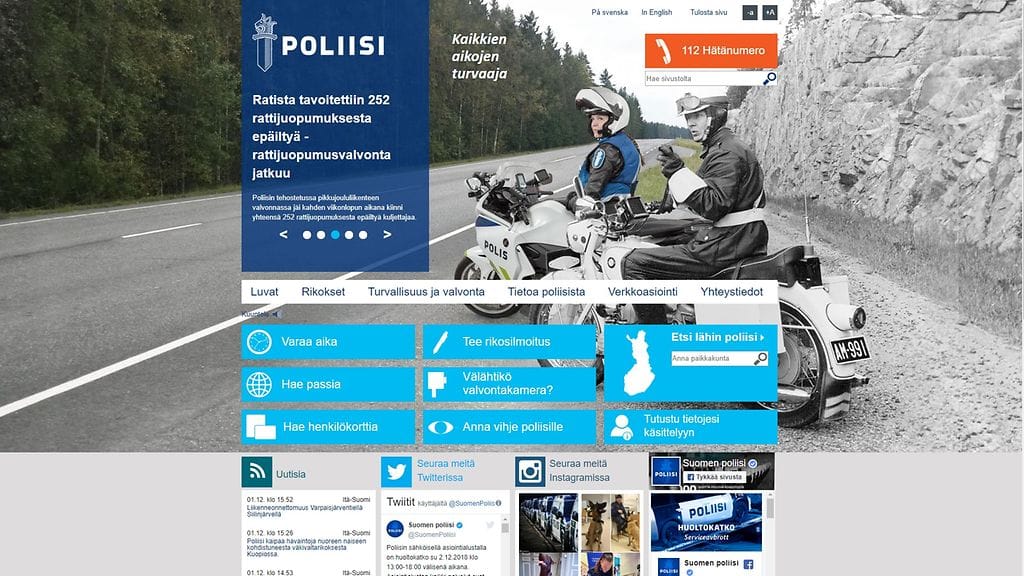 Kuvakaappaus poliisin verkkosivuilta.