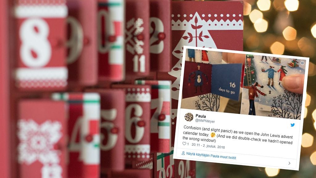 Kuvakalenteriin eksyi nolo moka.