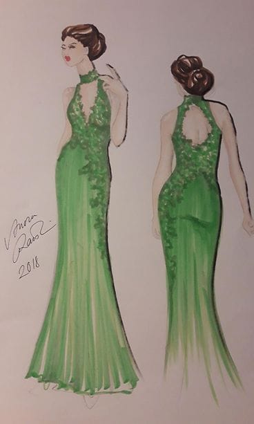 Sari Sarkomaan puku 2018 Linnan juhlat