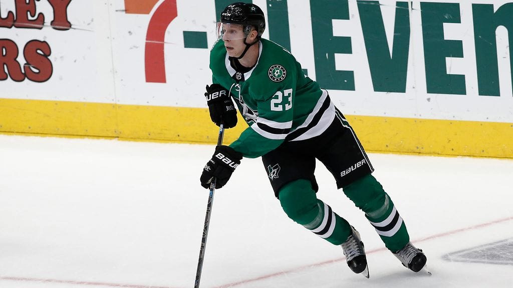 Dallas Starsin Esa Lindell iski ottelun viimeisen maalin Edmonton Oilersia vastaan.