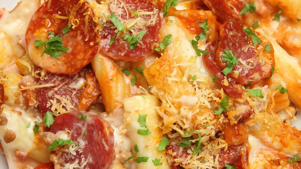 Pasta, joka maistuu pizzalle! Voiko parempaa olla?