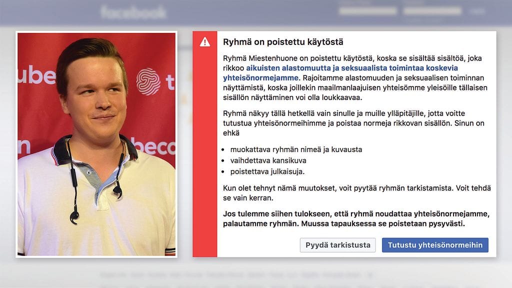 Hurstille 11 000 euroa kerännyttä FB-ryhmää uhkaa lakkautus